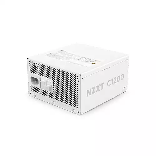 NZXT C1200 1200 Watt 80 Plus Gold ATX 3.1 Full-Modular Power Supply (White)