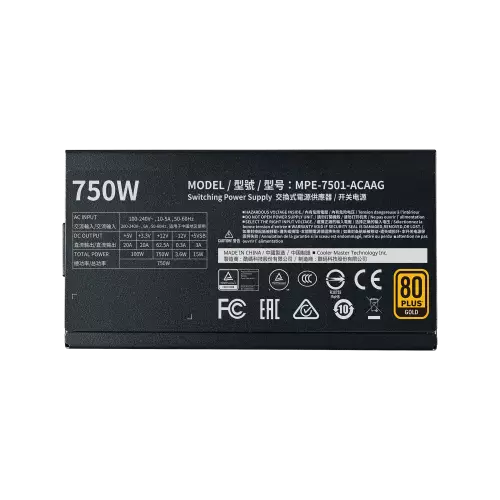 Cooler Master MWE 750W V2 Fully Modular 80 Plus Gold Certified Power Supply-gallery-3
