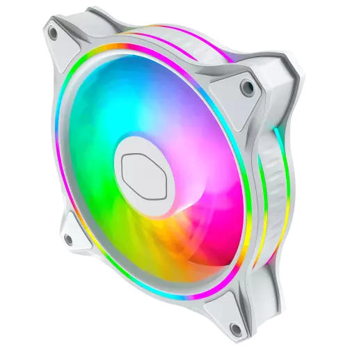 Cooler Master MasterFan MF120 Halo White ARGB 120mm Case Fan - 2