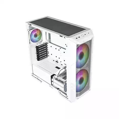 COOLER MASTER HAF 500 MID TOWER ITX CASE WHITE