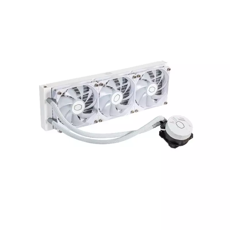 Cooler Master MasterLiquid 360L Core ARGB 360mm Liquid CPU Cooler (White)-gallery-3