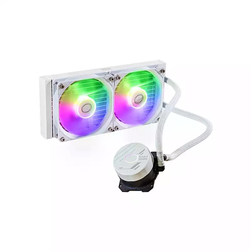 Cooler Master MasterLiquid 240L Core ARGB 240mm Liquid CPU Cooler (White)