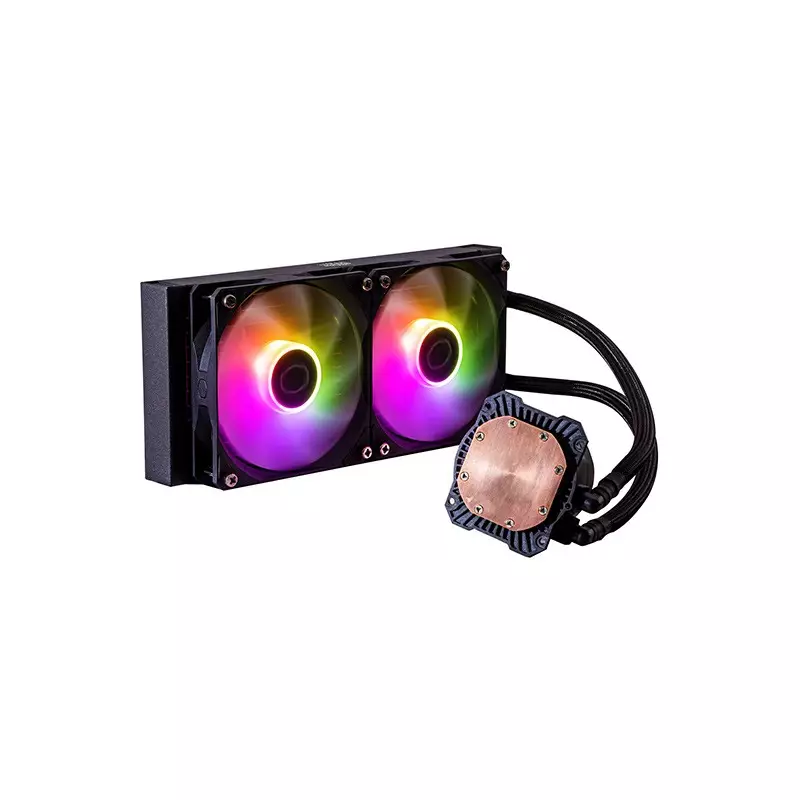 Cooler Master MasterLiquid 240L Core ARGB 240mm Liquid CPU Cooler (Black)-gallery-2