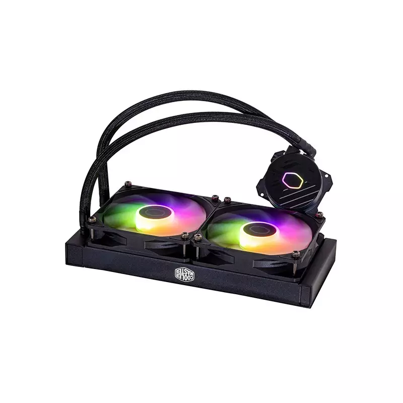 Cooler Master MasterLiquid 240L Core ARGB 240mm Liquid CPU Cooler (Black)-gallery-1