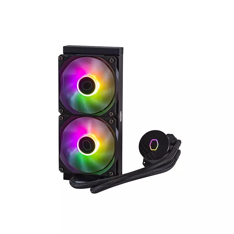 Cooler Master MasterLiquid 240L Core ARGB 240mm Liquid CPU Cooler (Black)-gallery-3