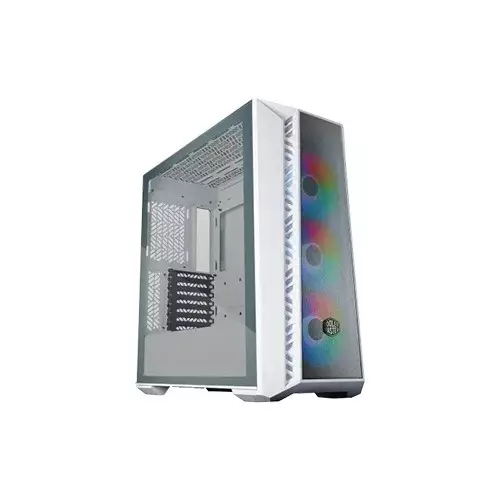 Cooler Master MasterBox 520 Mesh Mid Tower Micro ATX ARGB Gaming Case (White)