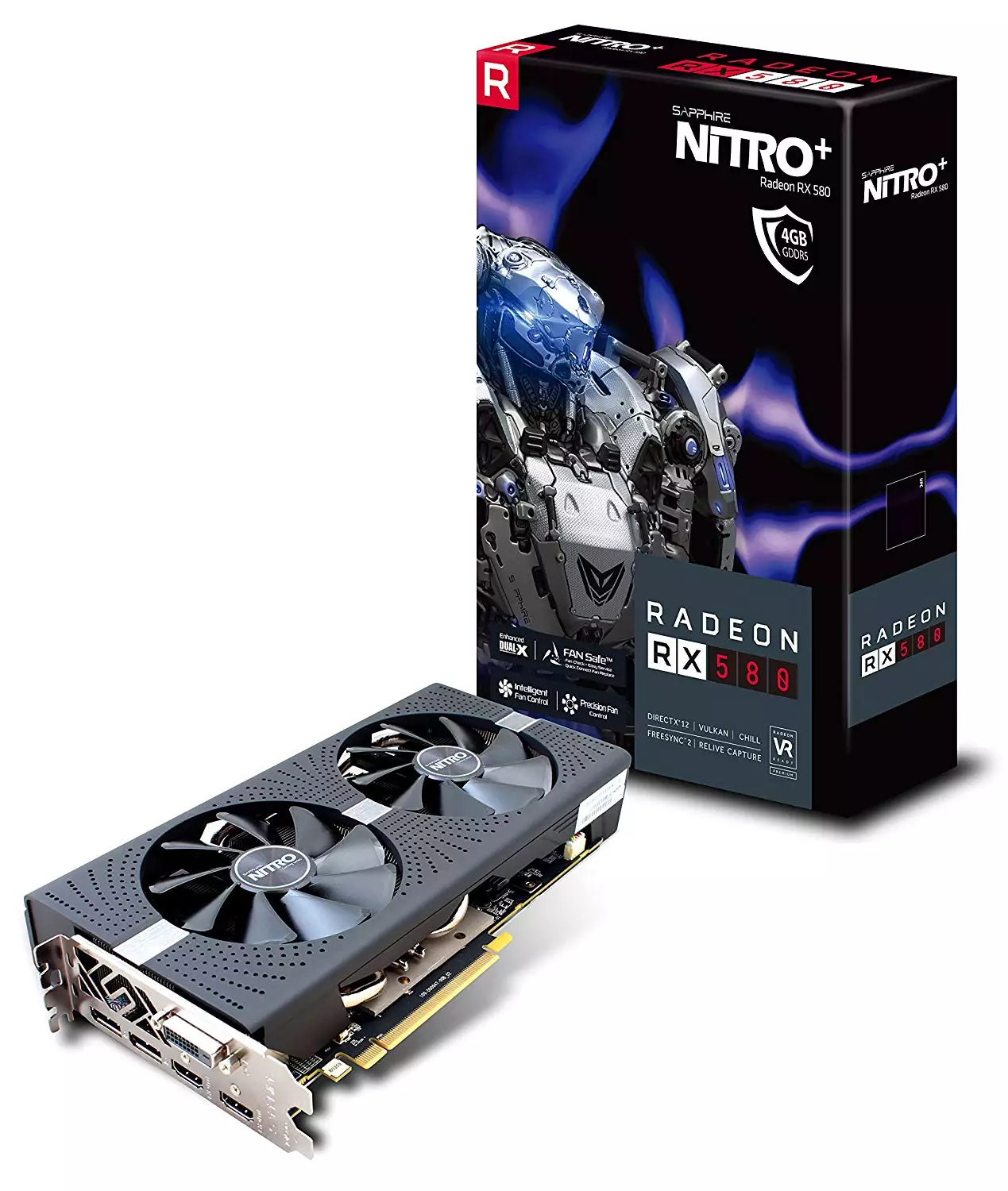 SAPPHIRE NITRO+ Radeon RX 580 4GB Graphics Card