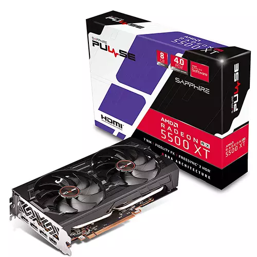 SAPPHIRE PULSE RADEON RX 5500 XT 8GB GRAPHICS CARD