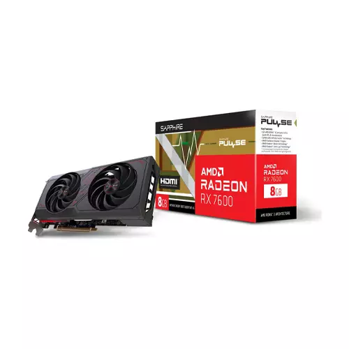 SAPPHIRE PULSE AMD RADEON RX 7600 GAMING OC 8G DDR6 GRAPHICS CARD