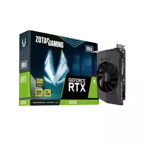 ZOTAC GAMING GEFORCE RTX 3050 SOLO 8GB GDDR6 GRAPHICS CARD