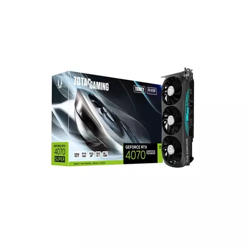 ZOTAC GAMING GeForce RTX 4070 SUPER Trinity Black Edition 12GB GDDR6X Graphics Card