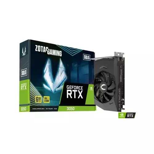 ZOTAC GAMING GeForce RTX 3050 6GB GDDR6 Solo Graphics Card