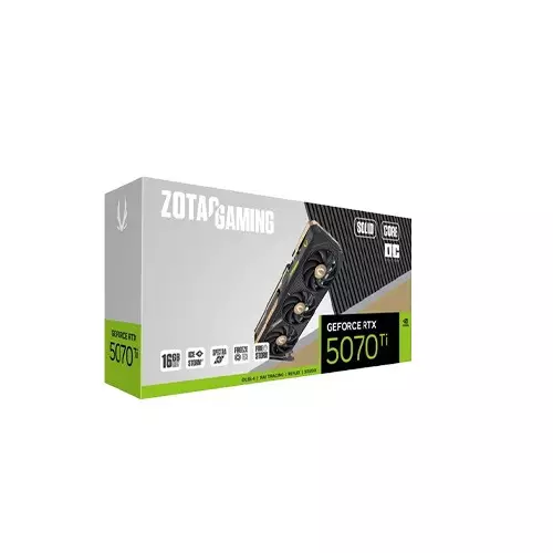 ZOTAC GAMING GeForce RTX 5070 Ti SOLID OC 16GB GDDR7 Graphics Card - 1