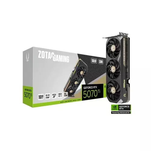 ZOTAC GAMING GeForce RTX 5070 TI SOLID CORE 16GB GDDR7 Graphics Card