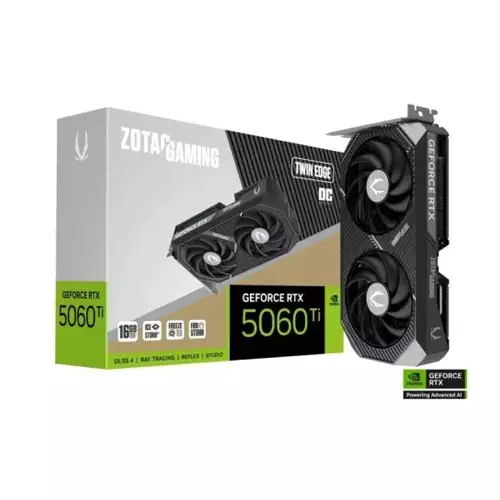 ZOTAC GAMING GeForce RTX 5060 Ti Twin Edge 16GB GDDR7 Graphics Card