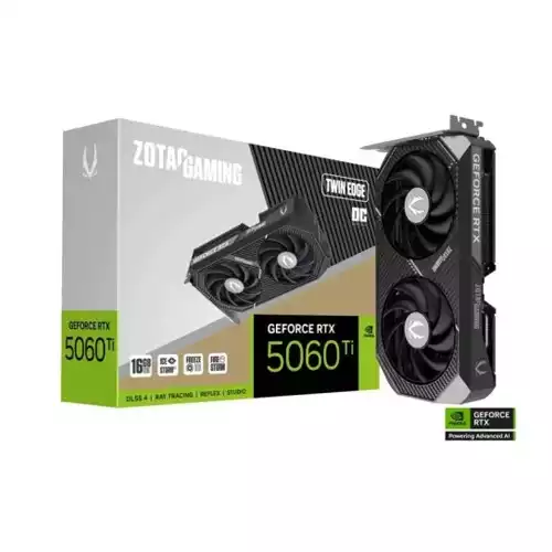 ZOTAC GAMING GeForce RTX 5060 Ti Twin Edge 16GB GDDR7 Graphics Card