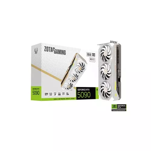 ZOTAC GAMING GeForce RTX 5090 SOLID OC White Edition 32GB GDDR7 Graphics Card