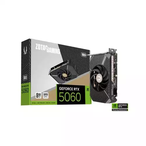 ZOTAC GAMING GeForce RTX 5060 SOLO 8GB GDDR7 Graphics Card