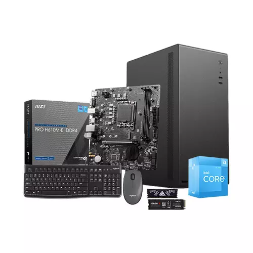Intel Core i3 12th Gen MSI PRO H610M-E  8GB Ram 256GB SSD Desktop PC