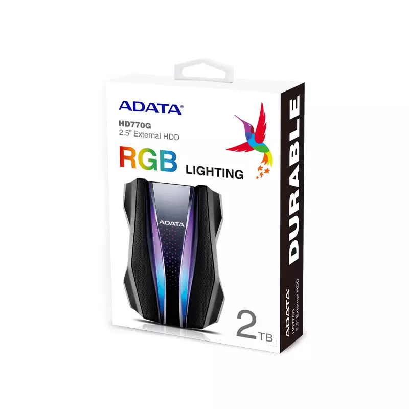 ADATA HD770G 2TB USB 3.2 PORTABLE HARD DRIVE (BLACK) - 0