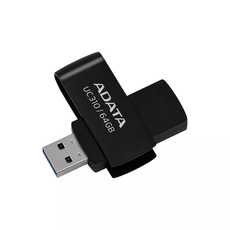 Adata UC310 64GB USB 3.2 Pen Drive (Black) - 1