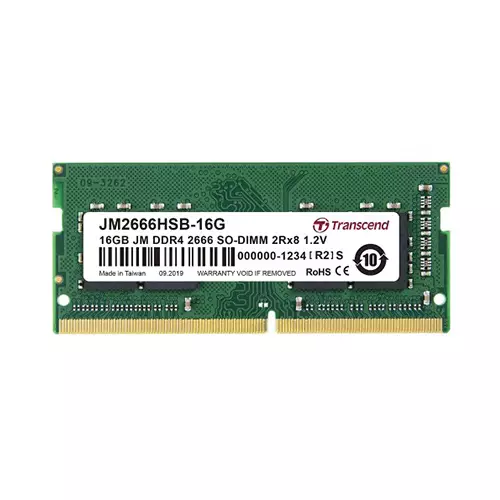 Transcend 16GB DDR4 2666 MHz SO-DIMM Laptop RAM