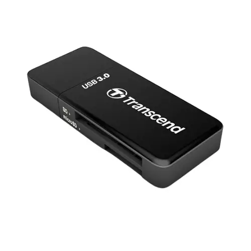 TRANSCEND TS-RDF5K USB 3.1 GEN 1 GEN1 UHS-I SD MICRO SD CARD READER (BLACK)
