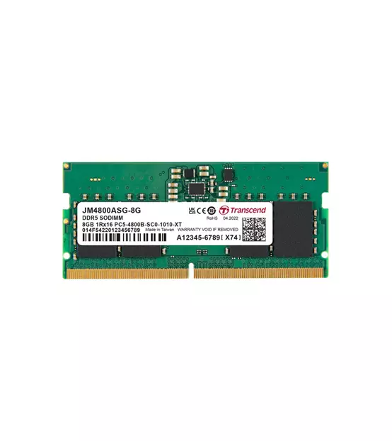 TRANSCEND JETRAM 8GB DDR5 4800MHZ SO-DIMM LAPTOP RAM