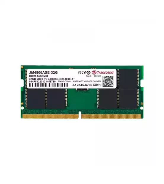 TRANSCEND JETRAM 32GB DDR5 4800MHZ SO-DIMM LAPTOP RAM