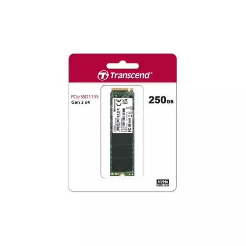 TRANSCEND 250GB 115S NVME M.2 2280 PCIE GEN3X4 INTERNAL SSD (TS250GMTE115S)