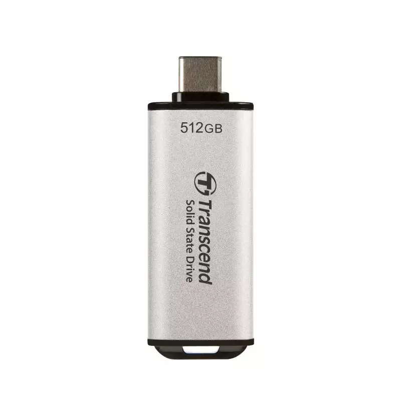 TRANSCEND 2TB ESD300S TYPE C SILVER PORTABLE SSD - 2