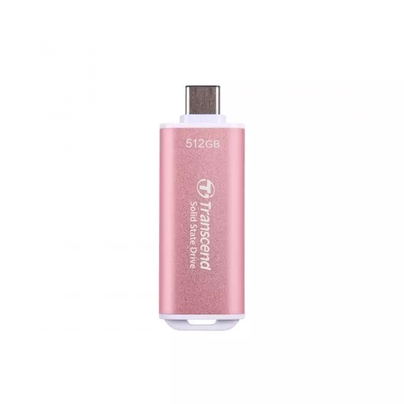 TRANSCEND 512GB ESD300P TYPE C PINK PORTABLE SSD - 1