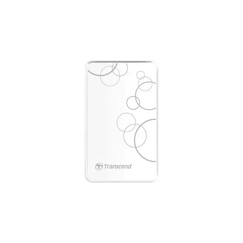 Transcend StoreJet J25A3W 1TB USB 3.1 Gen 1 White External HDD