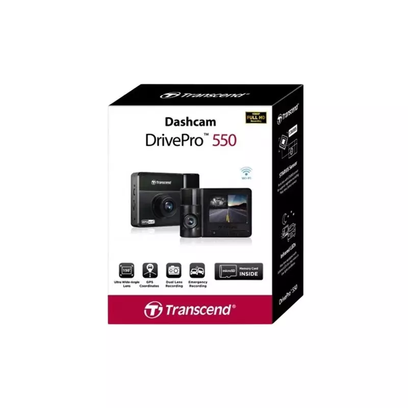 Transcend DrivePro 550 Dual Lens Dash Camera-gallery-1