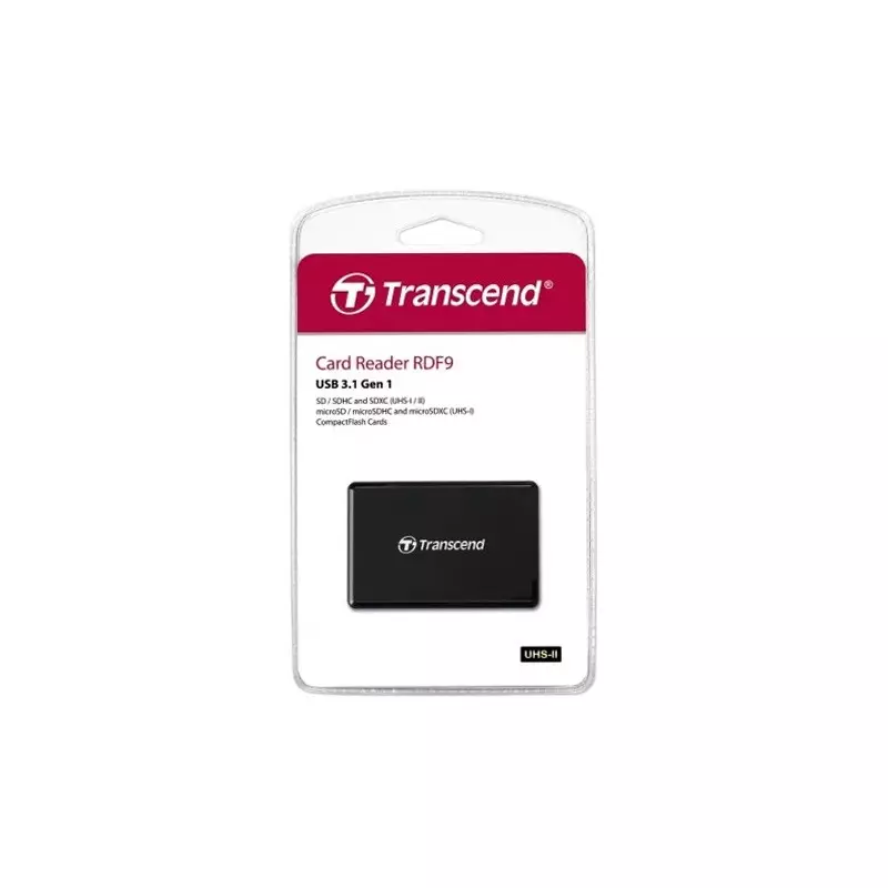 Transcend TS-RDF9K2 USB 3.1 Gen 1 Gen1 All-In-1 UHS-II Multi Card Reader - 1