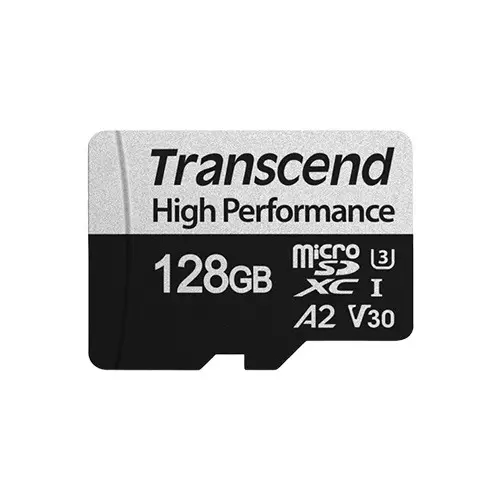 Transcend 330S UHS-I 128GB microSDXC Memory Card with SD Adapter