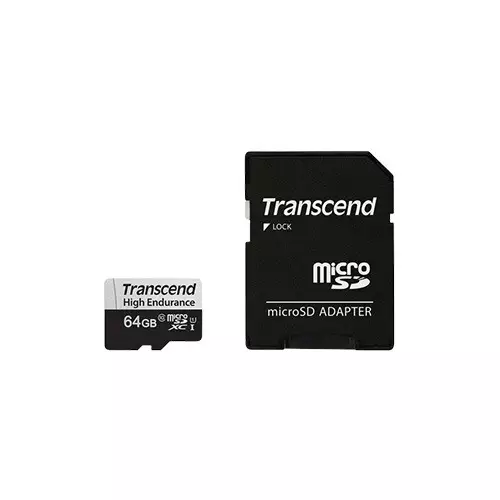 Transcend 350V UHS-I 64GB High Endurance microSDXC Memory Card-gallery-1