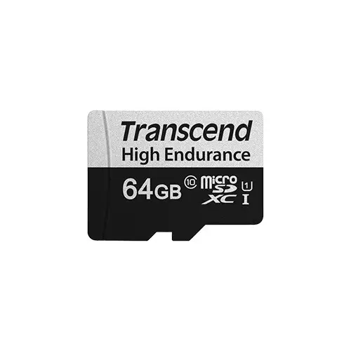 Transcend 350V UHS-I 64GB High Endurance microSDXC Memory Card