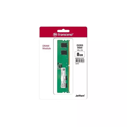 Transcend JM5600ALG-8G 8GB DDR5 5600MHz U-DIMM Desktop RAM - 1