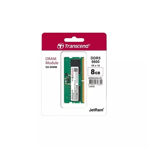 Transcend JM5600ASG-8G 8GB DDR5 5600Mhz SO-DIMM Laptop RAM - 1