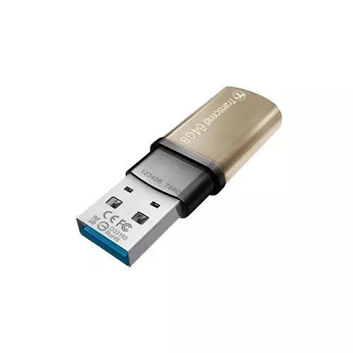 Transcend Jetflash 820 64GB USB 3.1 Gold Pen Drive-gallery-1