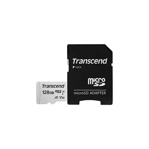 Transcend microSDXC/SDHC 300S 128GB UHS-I U3 Micro SD Memory Card