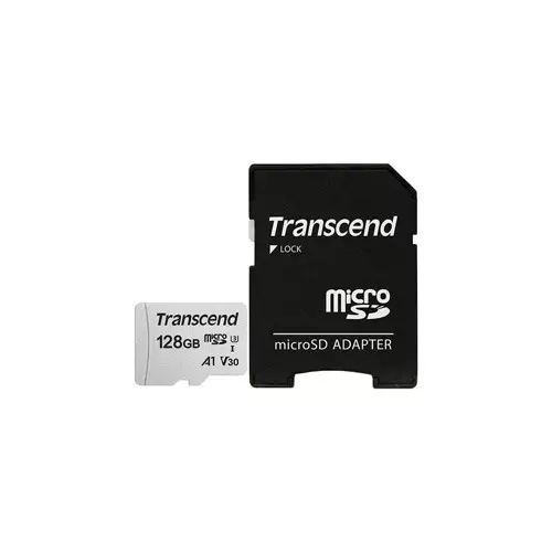 Transcend microSDXC/SDHC 300S 128GB UHS-I U3 Micro SD Memory Card