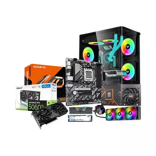 AMD RYZEN 7 7700 GIGABYTE B850M D3HP Motherboard 16GB RAM 500GB SSD Gaming PC With RTX 5060 Ti 16GB OC Graphics