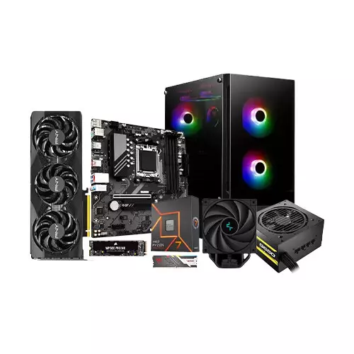 AMD Ryzen 7 7700 Gigabyte B650MK 16GB DDR5 RAM 1TB SSD Gaming PC With RTX 5070 12GB Graphics