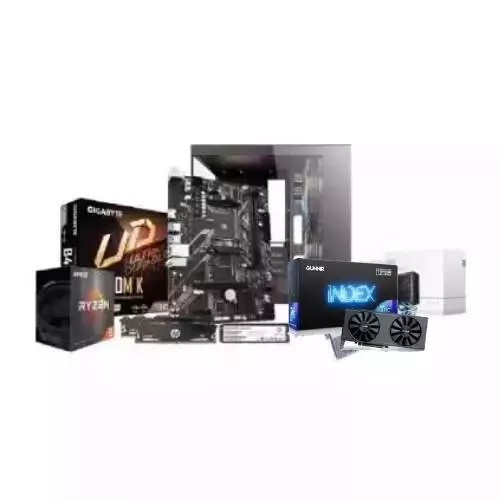 AMD Ryzen 5 5600 Gigabyte B450MK 16GB(8x2) DDR4 Ram 256GB SSD Gaming PC With GUNNIR Intel Arc A750 Index 8GB