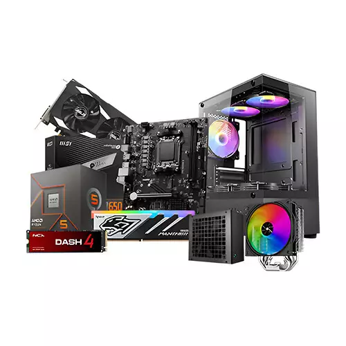 AMD Ryzen 5 8400F PRO B650M-E 16GB DDR5 RAM 512GB SSD Gaming PC With RTX 3050 OC Edition