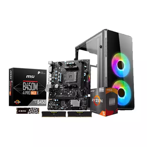 AMD Ryzen 5 5600GT MSI B450M-A PRO MAX II 16GB RAM 512GB SSD Gaming PC