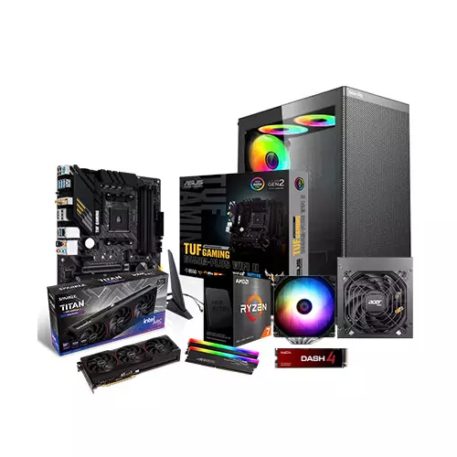 AMD Ryzen 7 5800X Asus TUF GAMING B550M Plus WIFI II 16GB RAM 1TB SSD Gaming PC with Arc B580 12GB Graphics