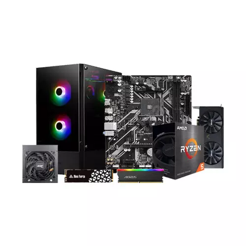 AMD Ryzen 5 5600 B450M K AMD DDR4 8GB RAM 256GB SSD Gaming Desktop PC With Intel Arc A580 Index 8G